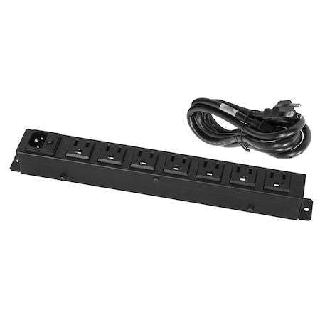 Lowell Power Strip, 5-15R, 5-15P, 6 ft. ACS-1507